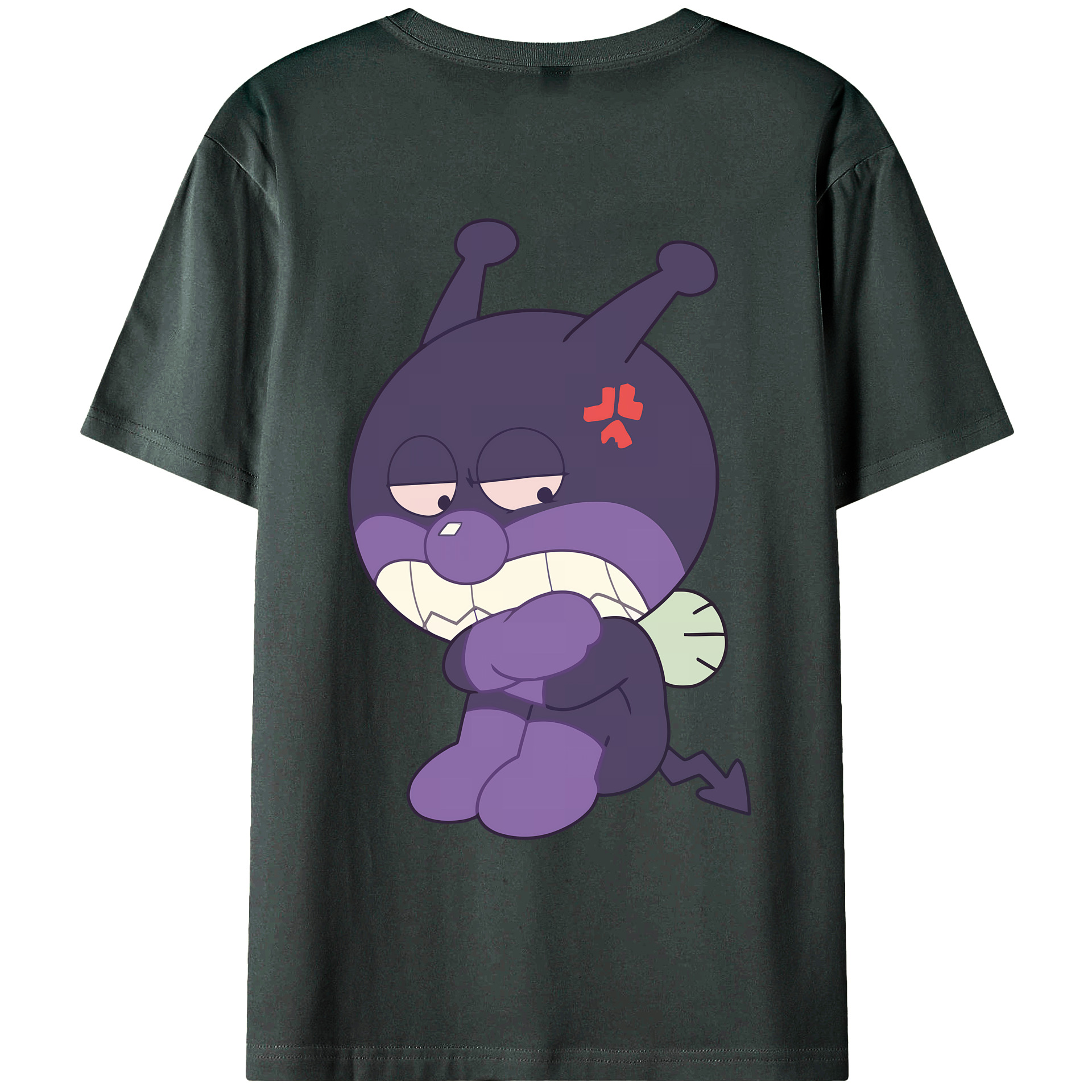 （画像用） アンパンマン Anpanman 綿100％ メンズ半袖Tシャツ（バックプリント） 通気性